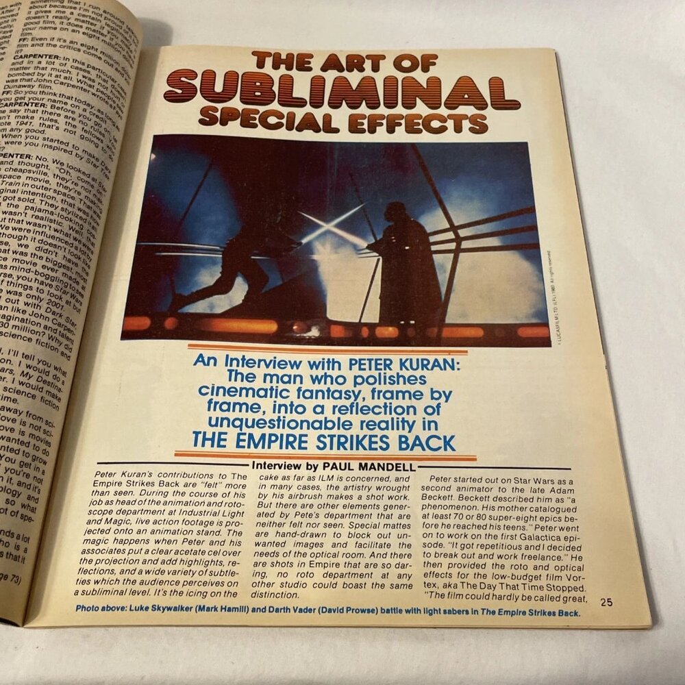 Fantastic Films Magazine #17 July 1980 Star Wars Empire Strikes Back C3PO R2D2 - Picture 8 of 11